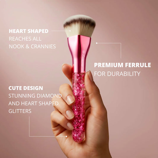 Foundation Brush Heart Pink