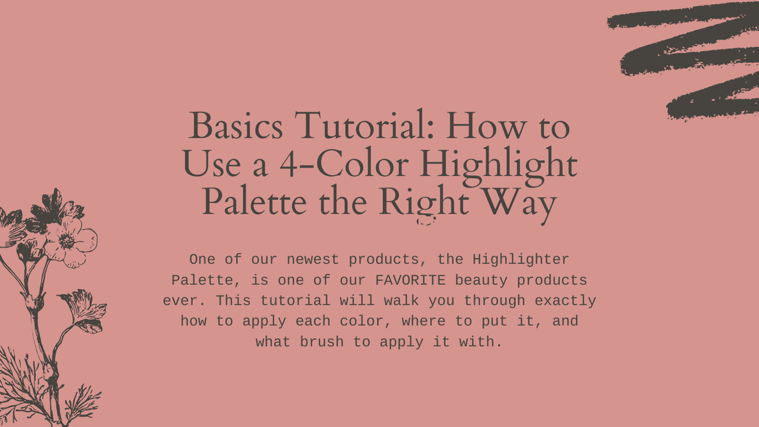 Basics Tutorial: How to Use a 4-Color Highlight Palette the Right Way - Lamora Beauty