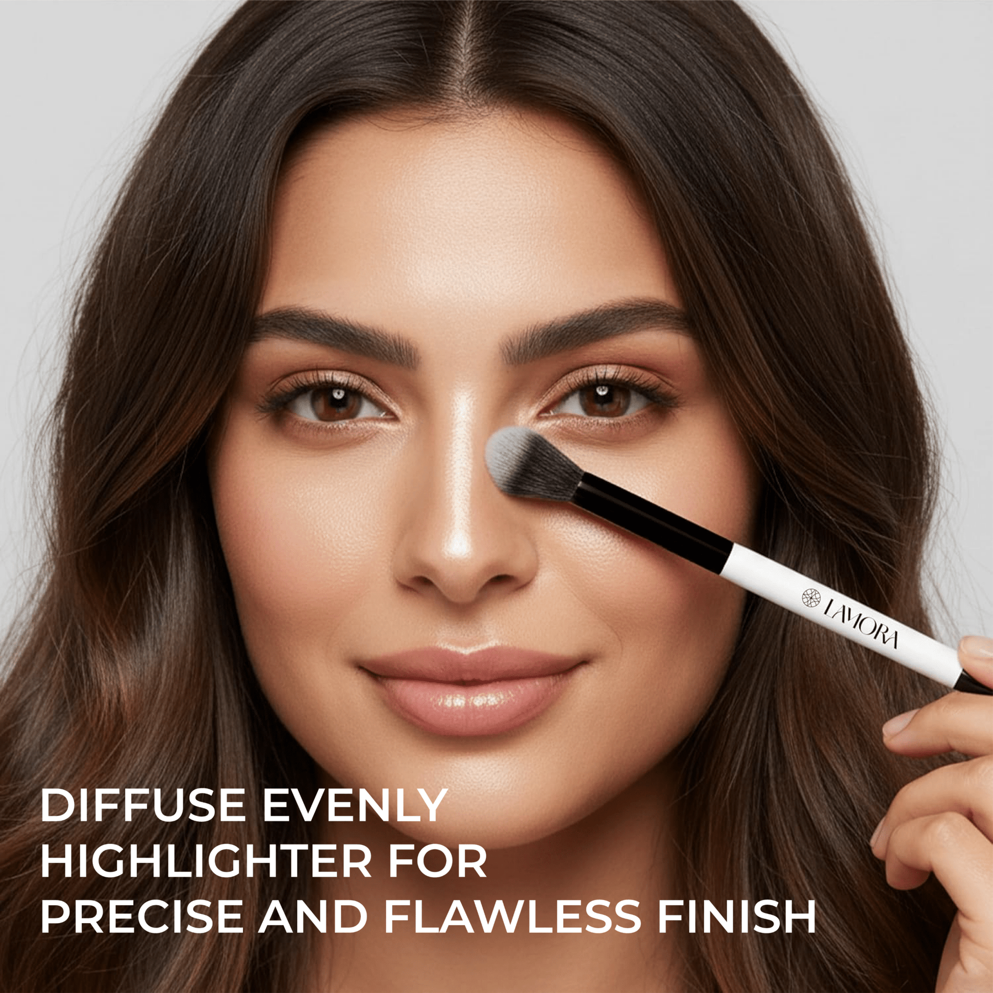 Blending & Eyeshadow Duo Brush - Lamora Beauty