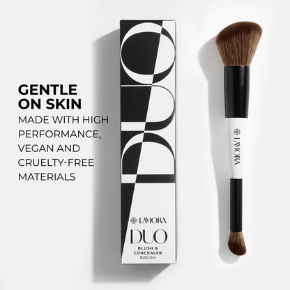 Blush & Concealer Duo Brush - Lamora Beauty