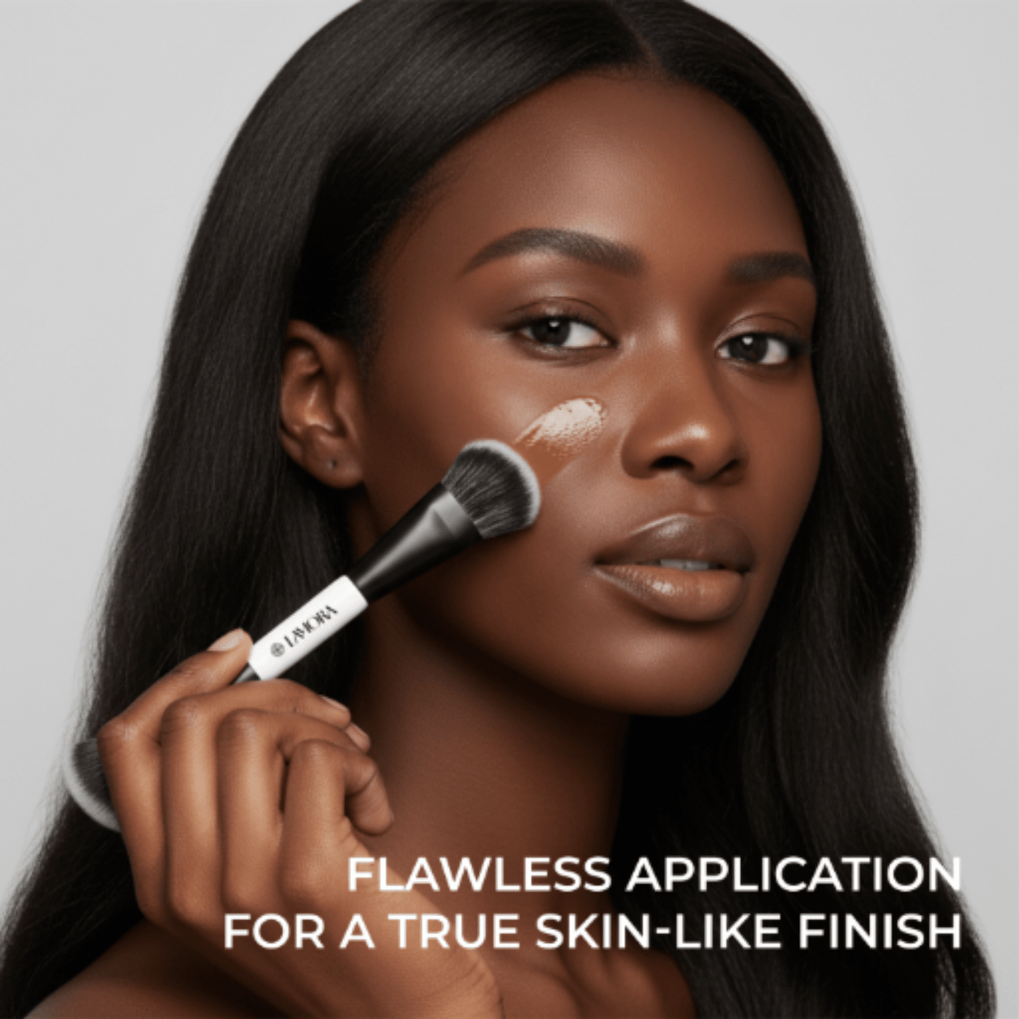 Contour & Foundation Duo Brush - Lamora Beauty