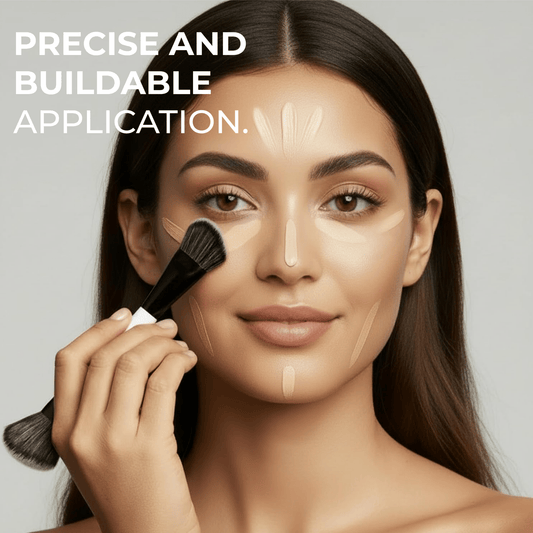 Contour & Foundation Duo Brush - Lamora Beauty