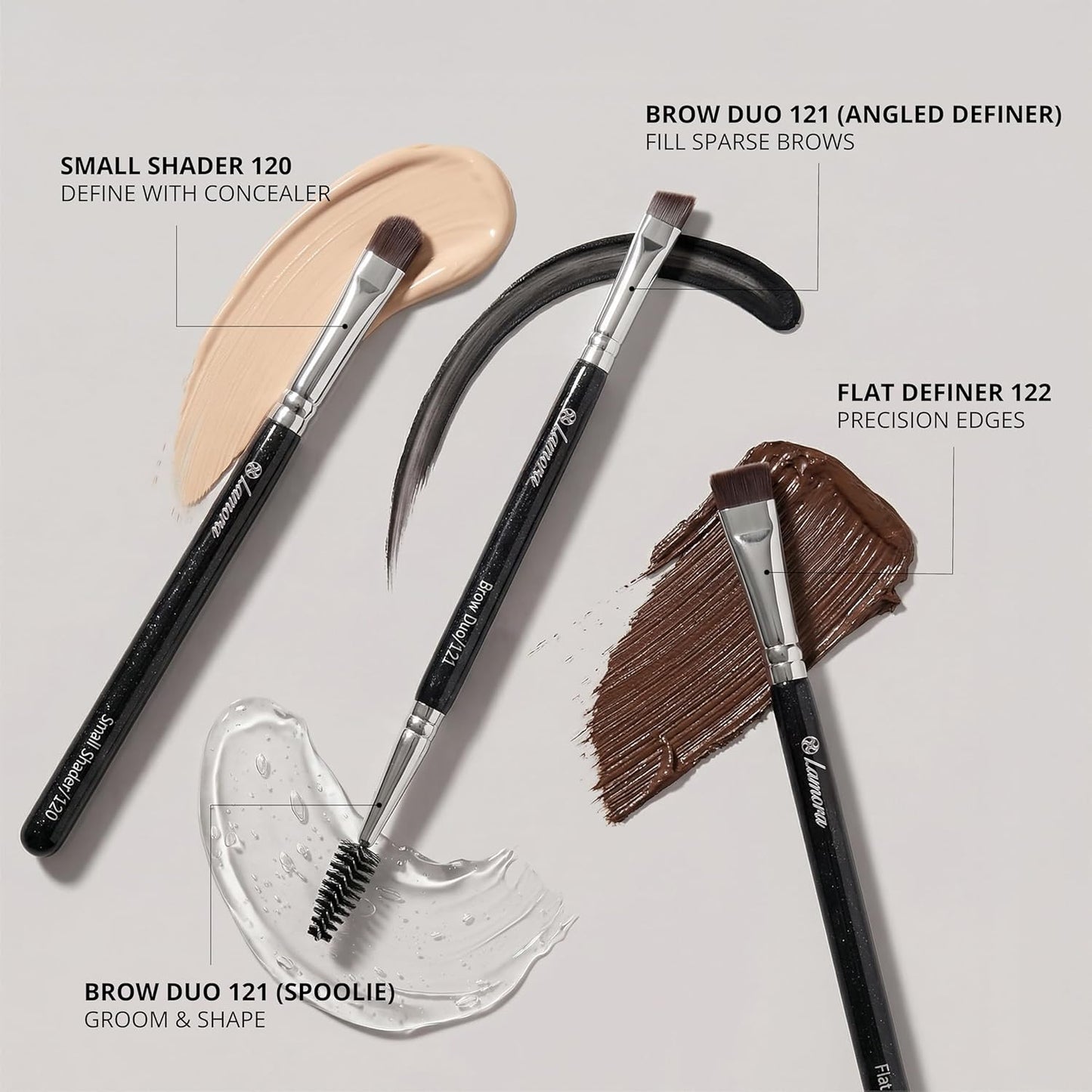 Eyebrow Brush Set - Lamora Beauty