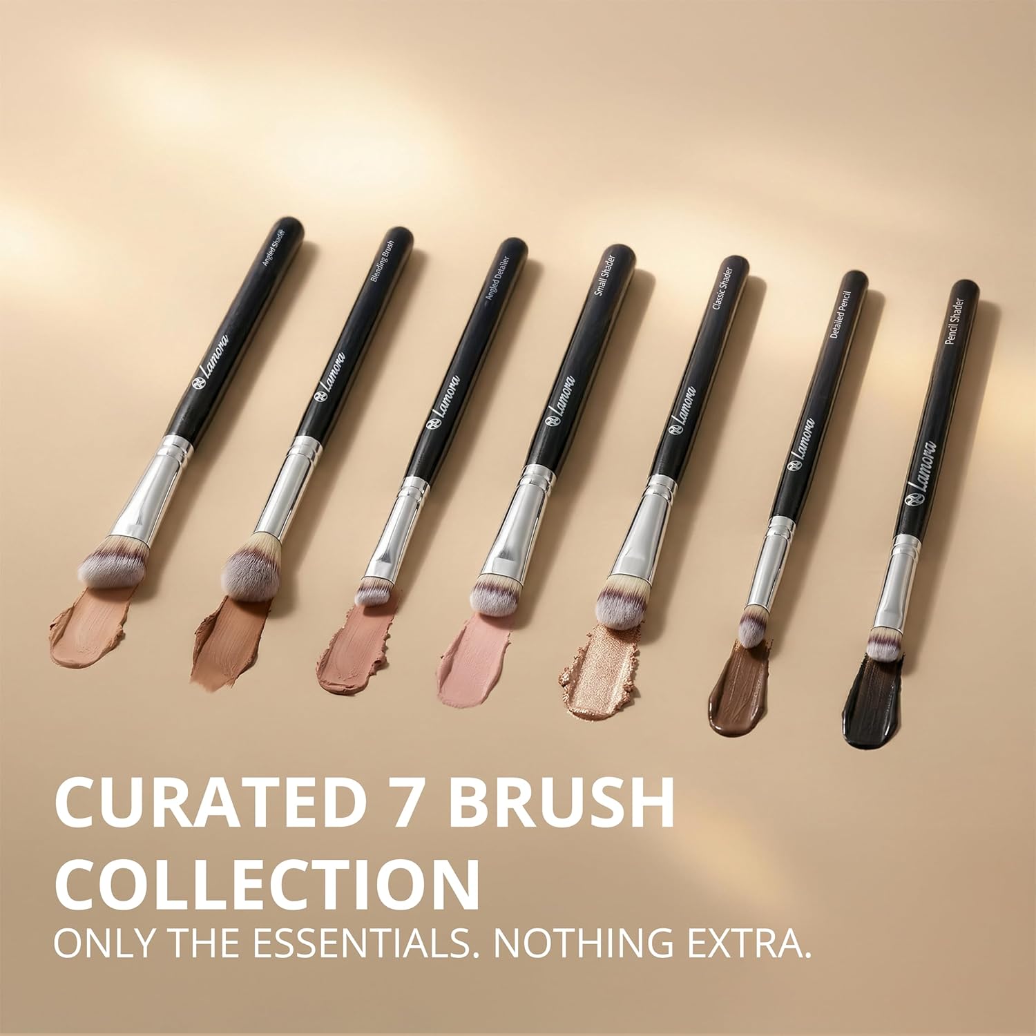 Eyeshadow Brush Set Black - Lamora Beauty