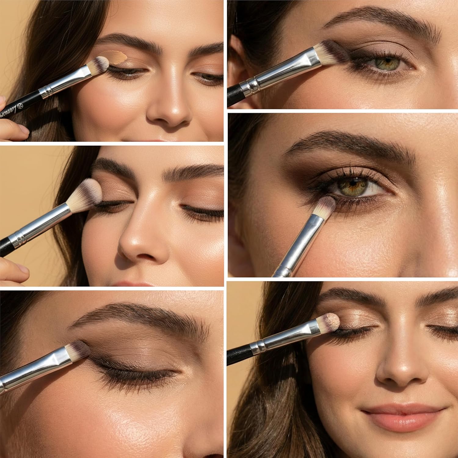 Eyeshadow Brush Set Black - Lamora Beauty