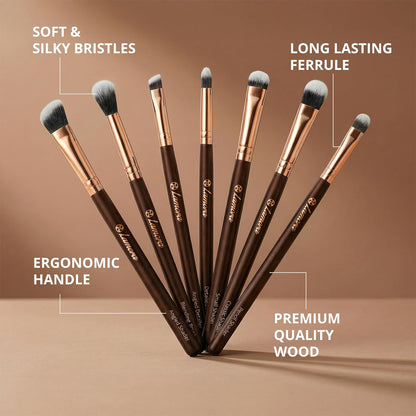 Eyeshadow Brush Set Rose - Lamora Beauty