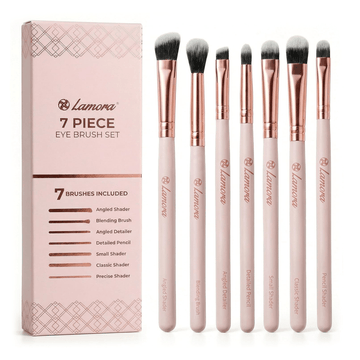 Eyeshadow Brush Set Rose Gold - Lamora Beauty