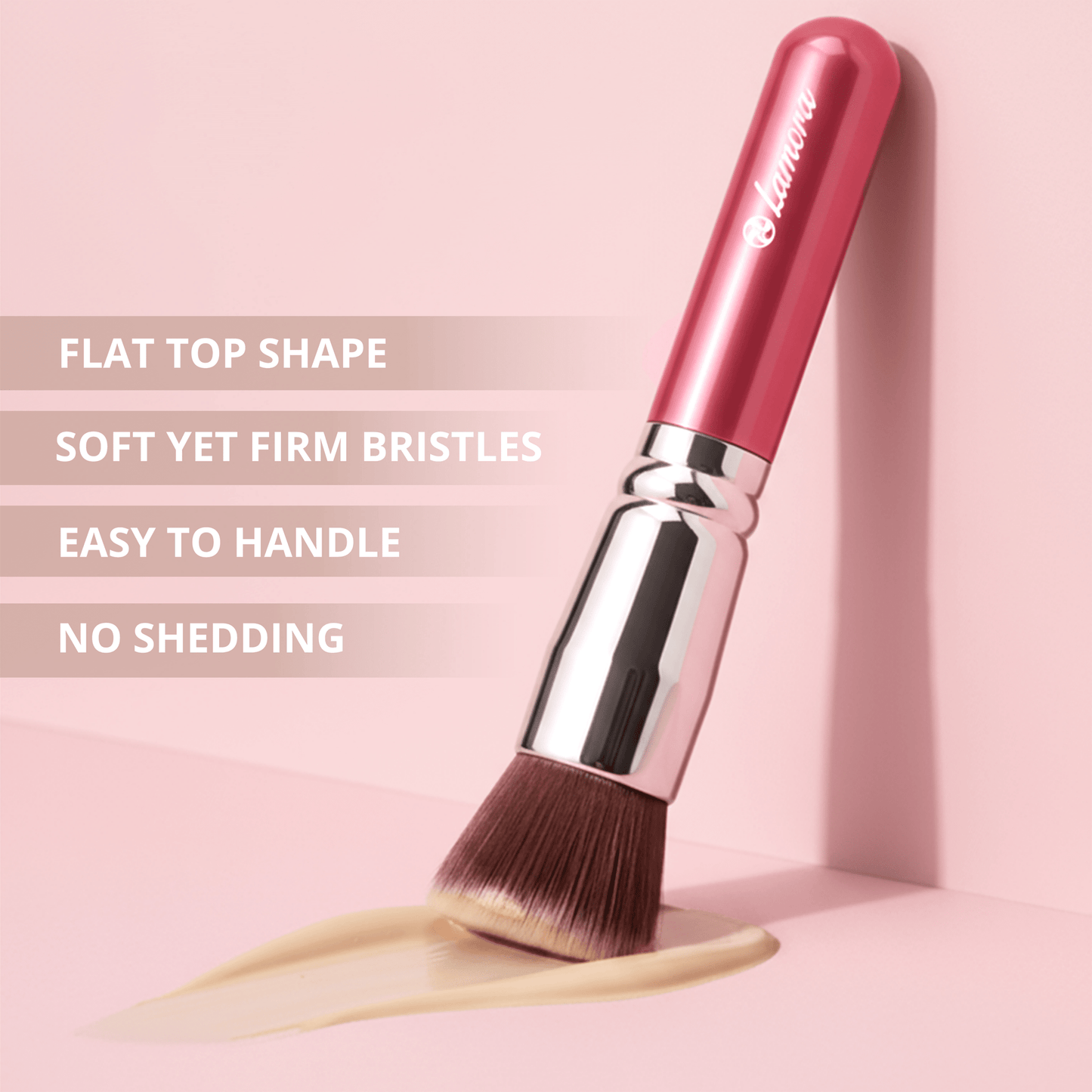 Foundation Brush Pink - Lamora Beauty