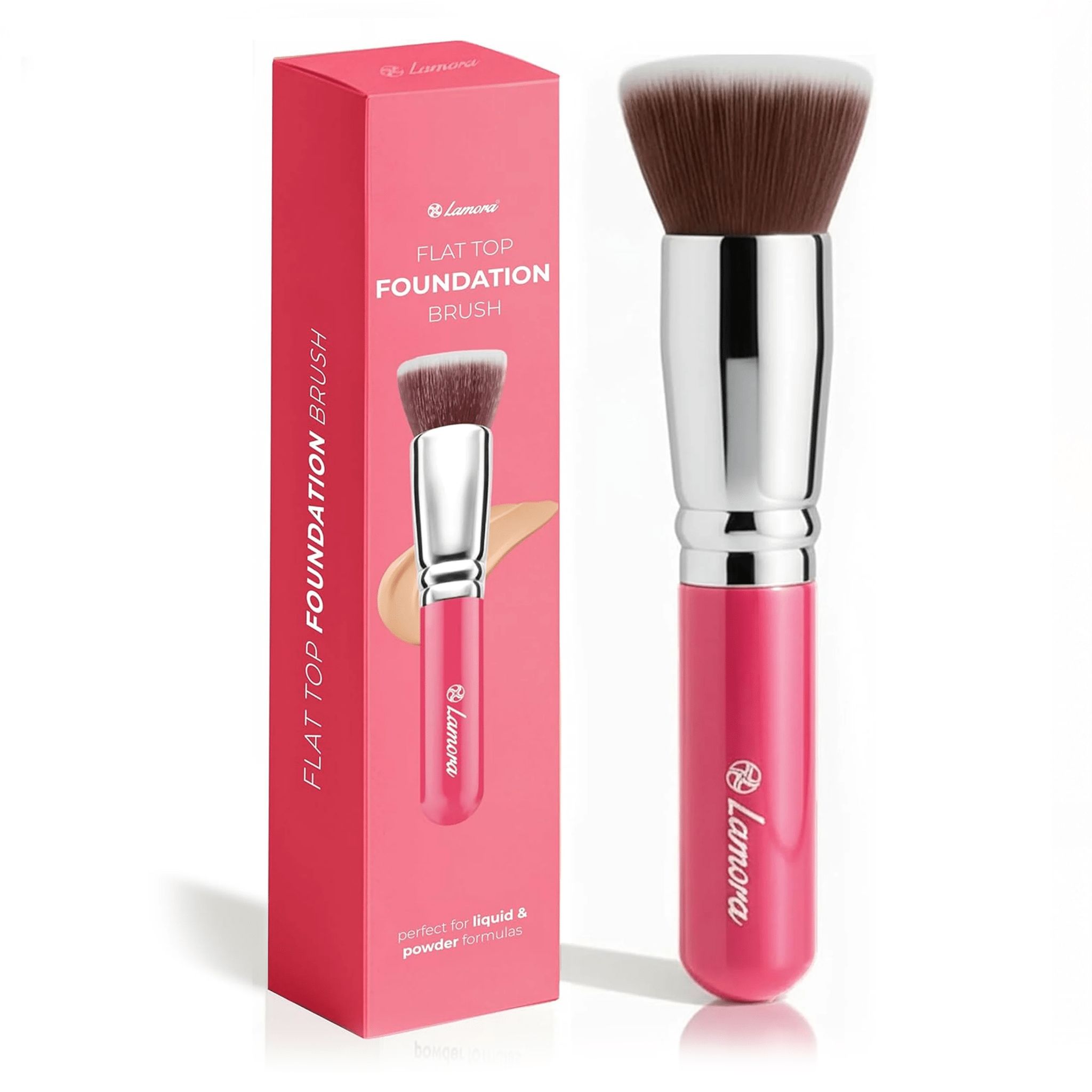 Foundation Brush Pink - Lamora Beauty