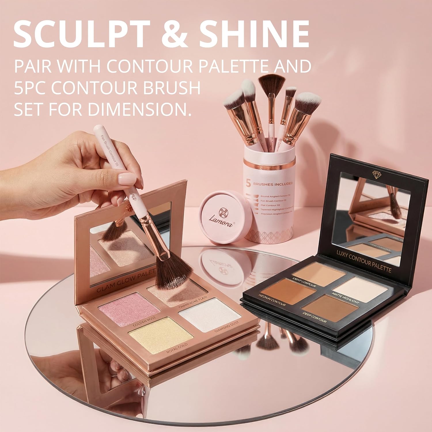 Highlighter Palette - Lamora Beauty