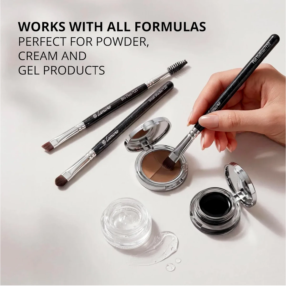 Eyebrow Brush Set - Lamora Beauty