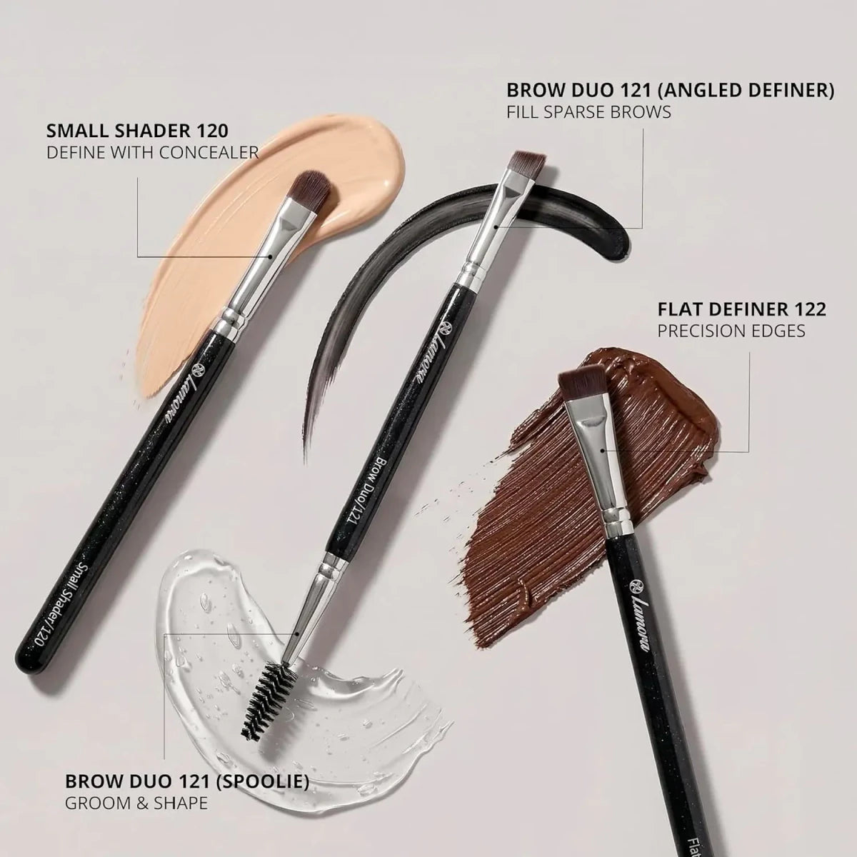 Eyebrow Brush Set - Lamora Beauty