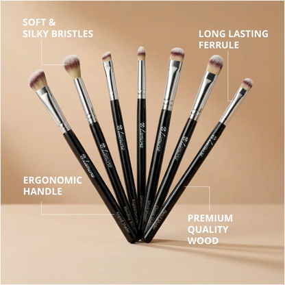 Eyeshadow Brush Set Black - Lamora Beauty