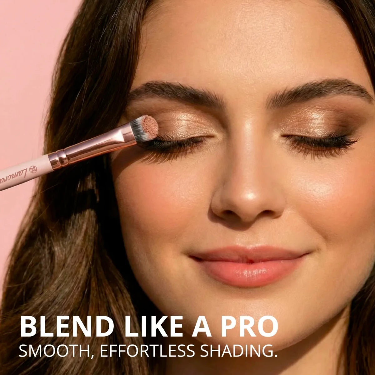 Eyeshadow Brush Set Rose Gold - Lamora Beauty