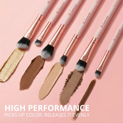 Eyeshadow Brush Set Rose Gold - Lamora Beauty