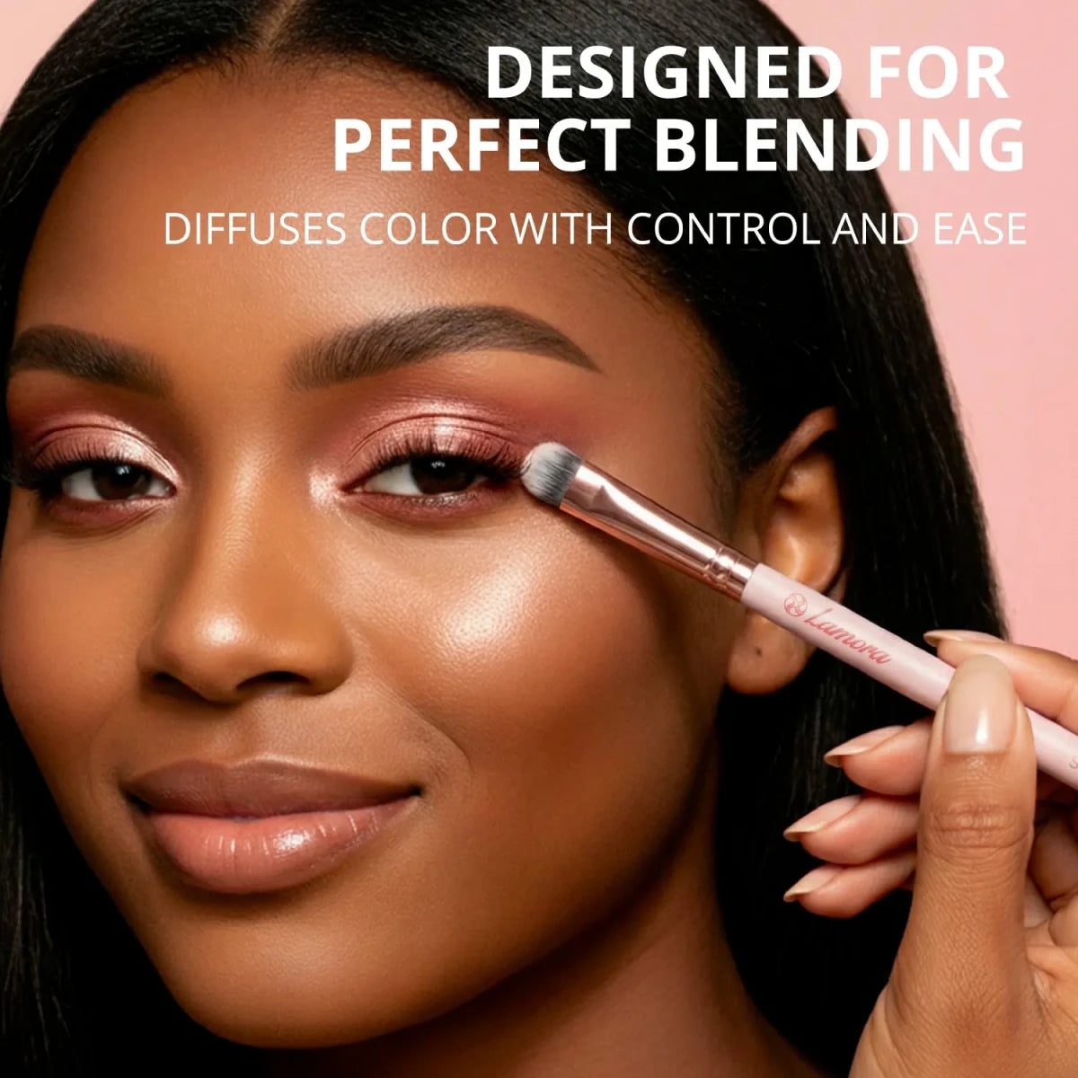 Eyeshadow Brush Set Rose Gold - Lamora Beauty