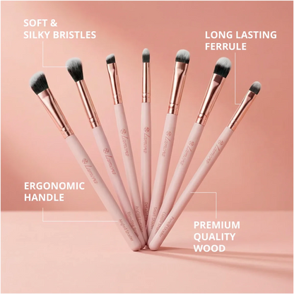 Eyeshadow Brush Set Rose Gold - Lamora Beauty