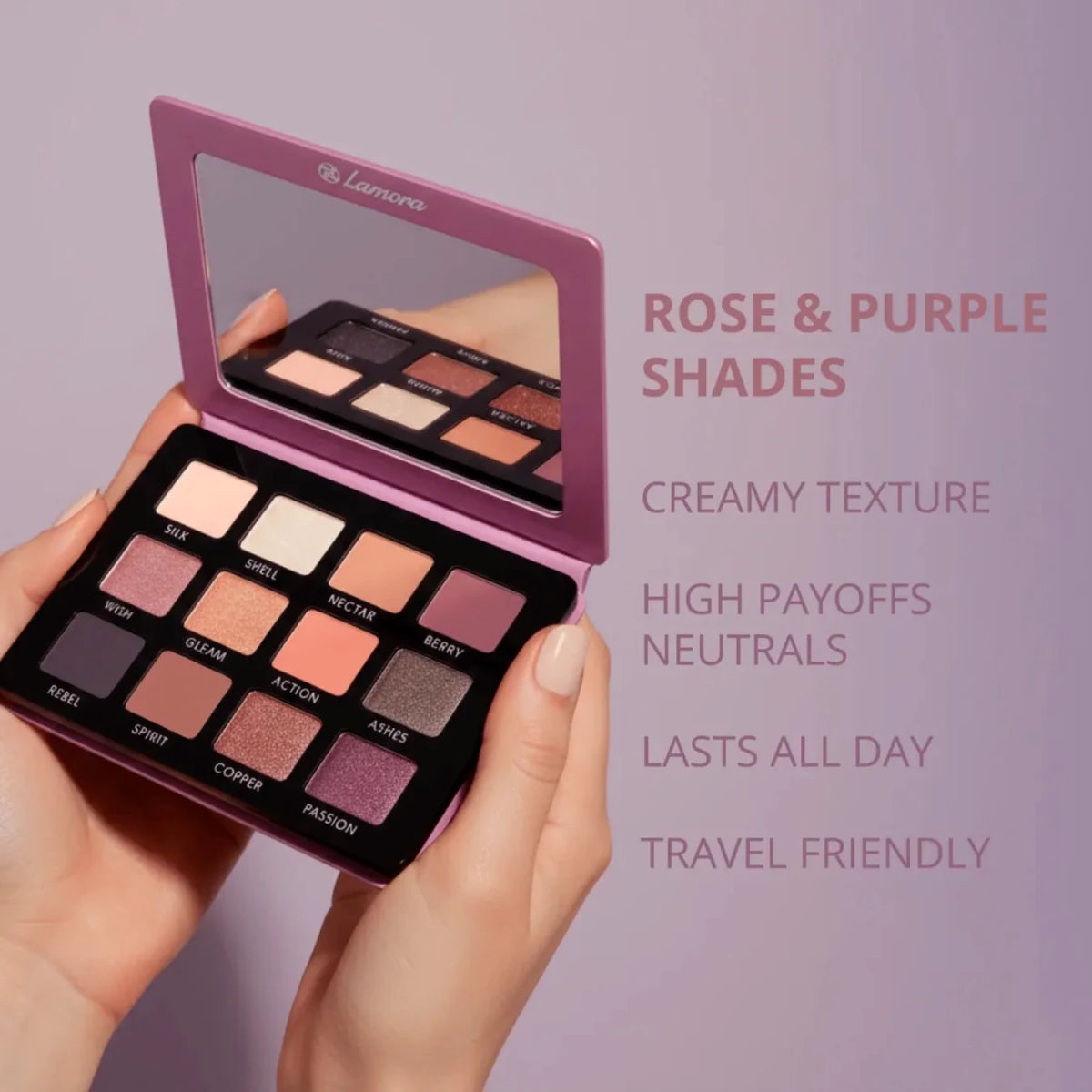 Eyeshadow Palette Purple - Lamora Beauty