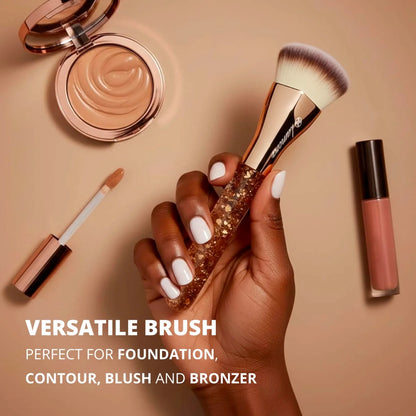 Foundation Brush Heart Gold - Lamora Beauty