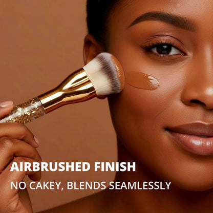Foundation Brush Heart Gold - Lamora Beauty