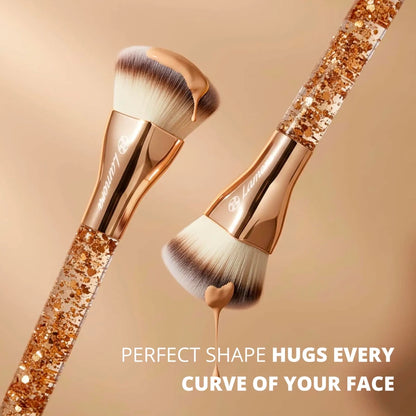 Foundation Brush Heart Gold - Lamora Beauty