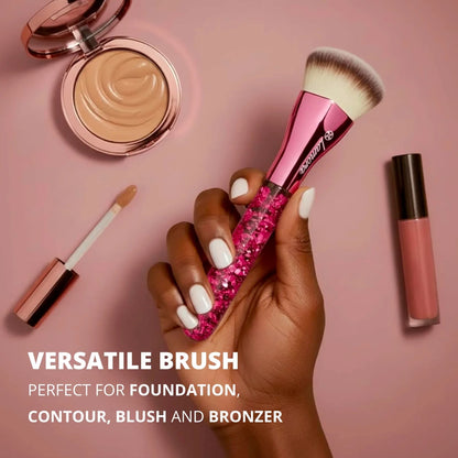 Foundation Brush Heart Pink - Lamora Beauty