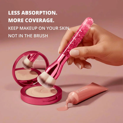 Foundation Brush Heart Pink - Lamora Beauty