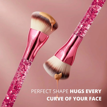 Foundation Brush Heart Pink - Lamora Beauty
