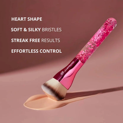 Foundation Brush Heart Pink - Lamora Beauty