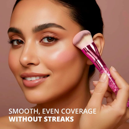 Foundation Brush Heart Pink - Lamora Beauty