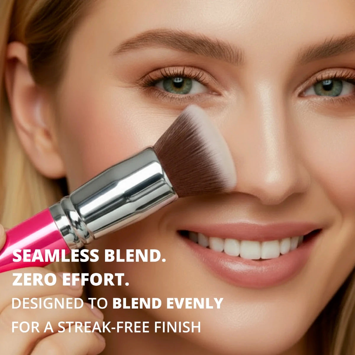Foundation Brush Pink - Lamora Beauty