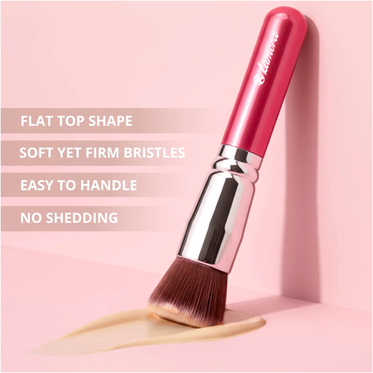 Foundation Brush Pink - Lamora Beauty