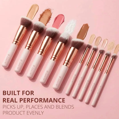 Foundation Brush Set Rose - Lamora Beauty
