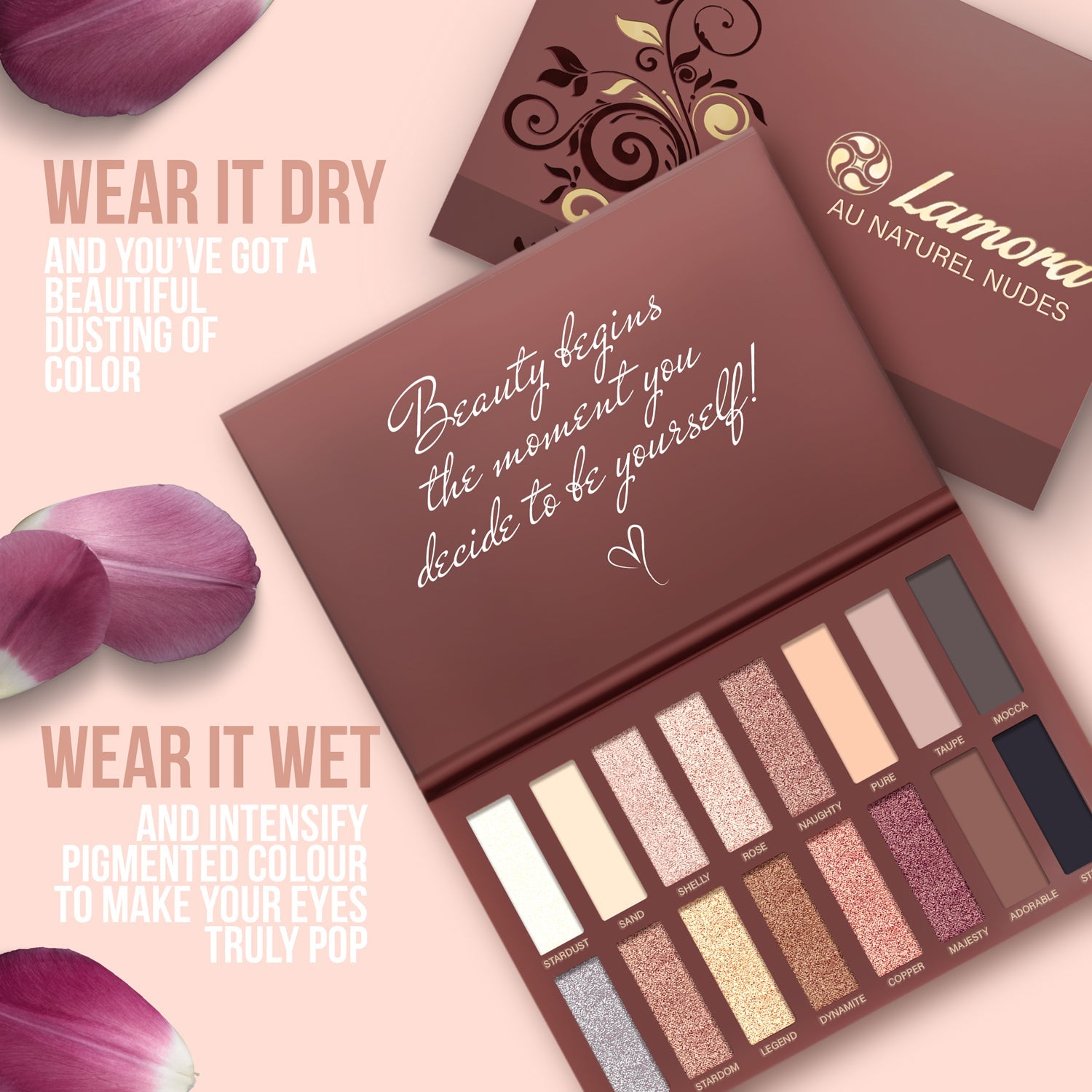 Paleta Sombras Au Naturel - Lamora Beauty