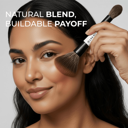 Powder & Bronzer Duo Brush - Lamora Beauty
