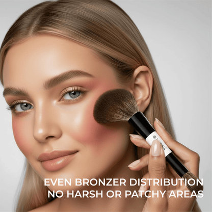 Powder & Bronzer Duo Brush - Lamora Beauty