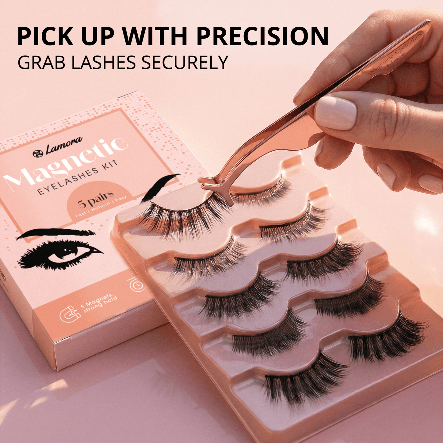 Tweezer For False Lashes - Lamora Beauty